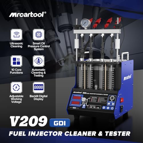 MR CARTOOL Fuel Injector Cleaner Machine for GDI/EFI/FSI Injector Testing - size: GDI V209