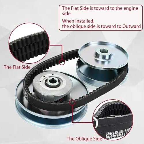 3PCS 30 Series Go Kart Drive Belt Replaces Manco 5959 / Comet 203589 Durable Trorque Converter Belt - size: 30 Series 5959