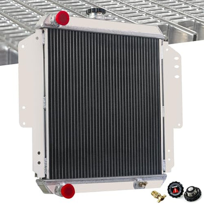 Radiator for 1985-1995 Suzuki Samurai Sierra Jimny Hardtop SJ410 SJ413 1.3L - size: 2 Row Radiator w/CNC Cap