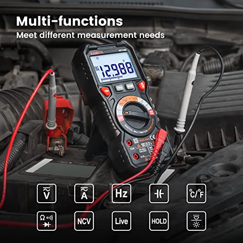 KAIWEETS Digital Multimeter 20000 Counts Auto-Range Voltmeter for Home Car - size: 20000 counts