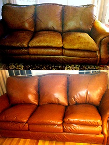 Furniture Leather Max Complete Leather Refinish and Repair Kit/Now with 3 Color Shades to Blend with/Leather & Vinyl Restorer (Deep Browns) - color: Deep Browns