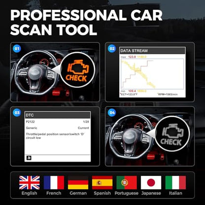 TOPDON AL400 OBD2 Scanner, Check Engine Light Scan Tool, Code Reader