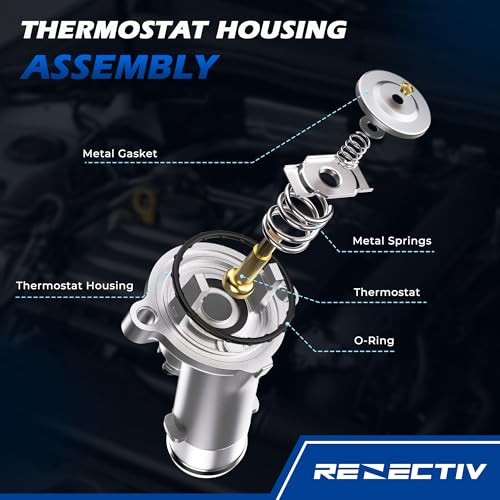 Upgraded Aluminum Engine Coolant Thermostat Housing Assembly For Ram 2500 - color: 902-3045