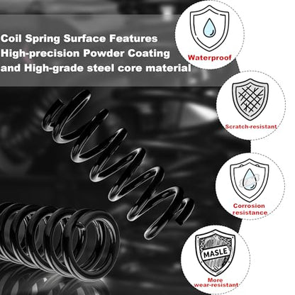 2" Front Drop Coil Spring Lowering Kit for 1999-2007 Chevy Silverado/GMC Sierra 1500 (2WD V8 Only),Lowering Kit - color: Black, size: 99-07 1500 2"Drop
