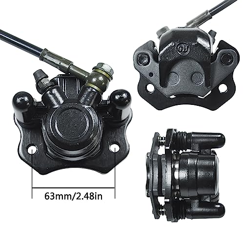 HOLATO Rear Disc Brake Master Cylinder Caliper Assembly with Brake Pads for 50cc 70cc 90cc 110cc 125cc Tao Tao 110 Coolster 3050HD 3050C Peace Motorsports Apache Four Wheeler Quad ATV Parts Heavy duty