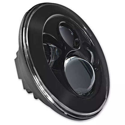 Eagle Lights 8700BPK 7 Inch LED Headlight with 4.5" LED Passing/Spot Lamp/Passing Light Kit Compatible With Harley Davidson® And Indian® Motorcycles - Generation I/Black Kit - size: No Installation Accessories