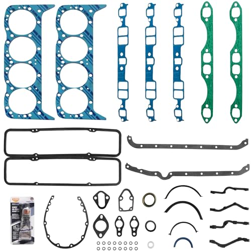 260-1045 Full Engine Gasket Set, 1955-1980 SBC 283 302 307 327 350 V8 Gasket Kit for Chevy C10 C20 Caprice Impala for Buick Century Skylark for Olds - size: KS2600