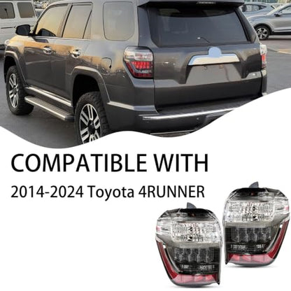 Pair Taillights Assembly Set For 2014-2024 Toyota 4Runner LED Brake Lamp - color: Taillights