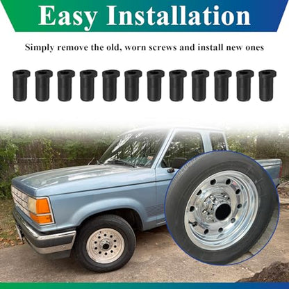 Wheel/Center Caps Insert fits 1980-1996 Ford F-150 & Bronco, 1992-1996 Van - style: 12 Pcs Inserts