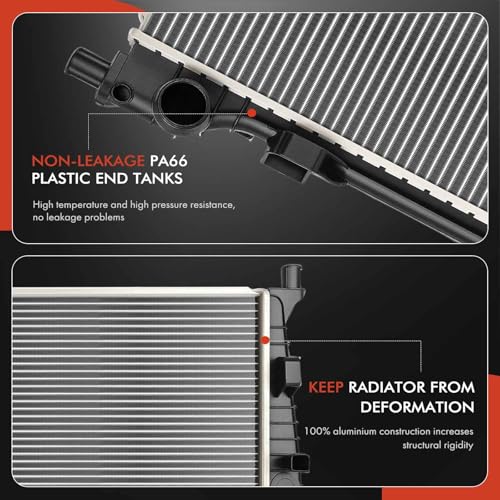 A-Premium Engine Coolant Radiator Assembly Compatible with Mercedes-Benz