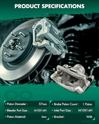 SCITOO Front Left & Right Disc Brake Calipers With Bracket 19B1335 19B1334 - size: Front[19B1335 & 19B1334]