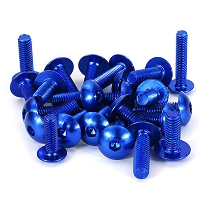 Universal Fairing Bolt Kits Fit for CRF/YZ/NINJA/GSX/DRZ Series - color: Blue