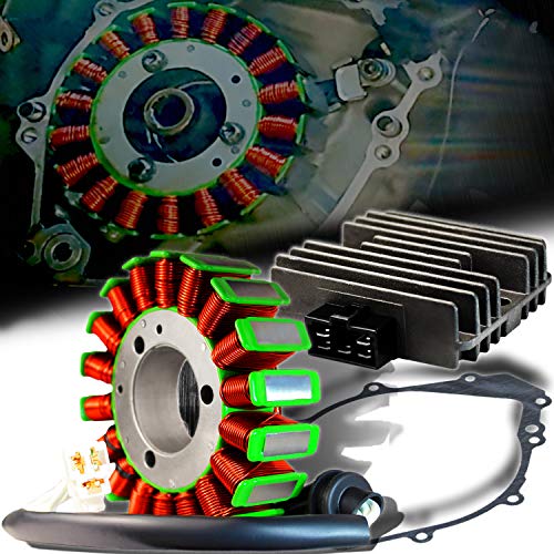 ExtremePowersports OE Alternator/Generator Magneto Rotor Coil Stator+Voltage Regulator Rectifier+Gasket Assy. Kit for 98-01 Yamaha YZFR1 YZF R1 4XV-81410-01-00/4XV-81410-00-00/4JH-81960/5VX-81960