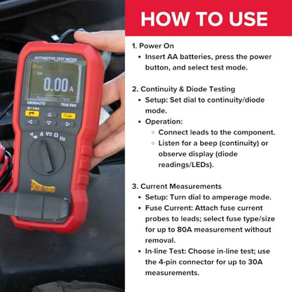 Power Probe Automotive Test Meter with Guided Testing (DM300AUTO)