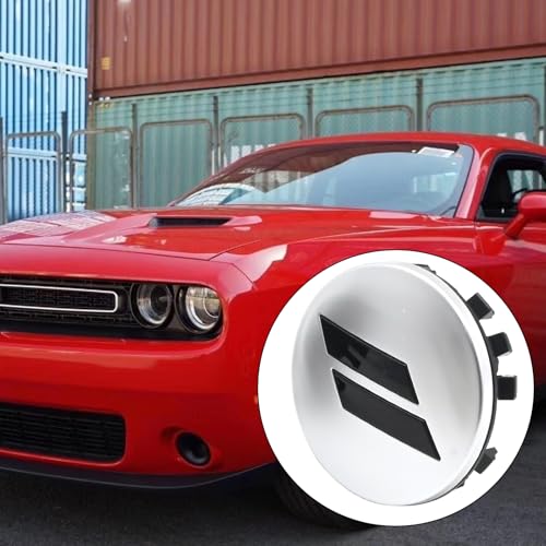 MDEOOSKY 4Pcs 6CZ27DX8AA 63mm 2.5" Wheel Center Cap Covers Replacement for Dodge Charger Challenger Durango Replace 6CZ27RM8AA (Silver) - color: Silver