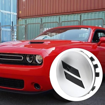 MDEOOSKY 4Pcs 6CZ27DX8AA 63mm 2.5" Wheel Center Cap Covers Replacement for Dodge Charger Challenger Durango Replace 6CZ27RM8AA (Silver) - color: Silver