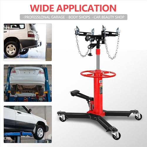 DNA Motoring Hydraulic Transmission Jack - 1/2 Ton 1100 lbs Capacity High Lift Telescoping Floor Jack Stand,33"-70" Lifting Range,TOOLS-00320 - style: 1/2 Ton