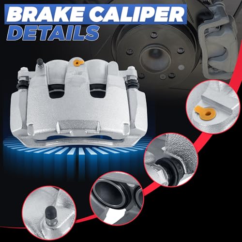 18B5055 18B5054 Front Disc Brake Calipers Compatible with 2011-18 Ram 1500 - size: Front 18B5055+18B5054