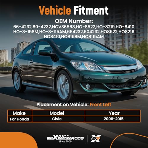 maXpeedingrods Front Left CV Axle Shaft Assembly for Honda Civic - color: 66-4232 Left