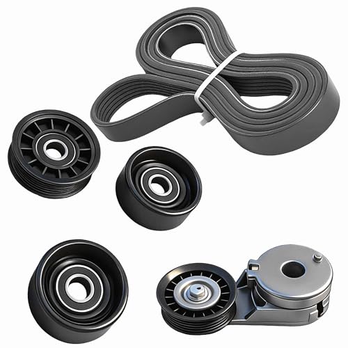 Serpentine Belt Kit With Tensioner And Idler Pulley For Chevrolet Malibu - size: Malibu (04-06), For Pontiac G6 (05-06)