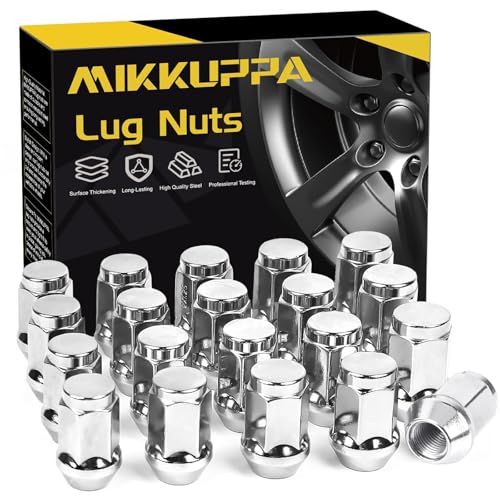 MIKKUPPA M12x1.25 Lug Nuts - Replacement for Nissan Altima Maxima Pathfinder Rogue Sentra, Subaru Outback Forester Aftermarket Wheel - 20pcs Chrome Closed End Lug Nuts - color: Chrome, size: M12x1.25