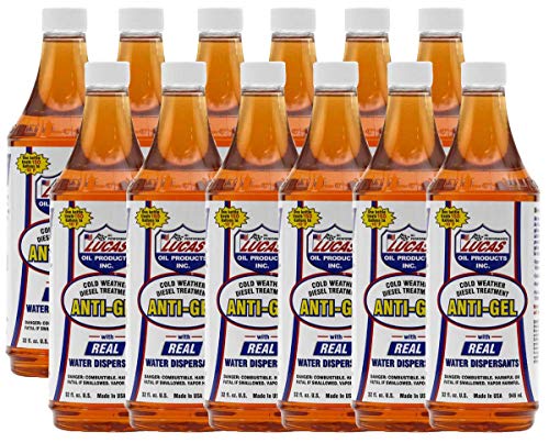 Lucas Oil 10865 Anti-Gel Cold Weather Diesel Treatment - 1 Quart (Pack of 12) - size: Pack of 12, style: 1 Quart