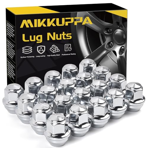 MIKKUPPA M12x1.5 OEM Lug Nuts 20PCS, Replacement for Ford Factory Wheel - color: Silver, size: M12x1.5 (for Fusion Focus Escape)