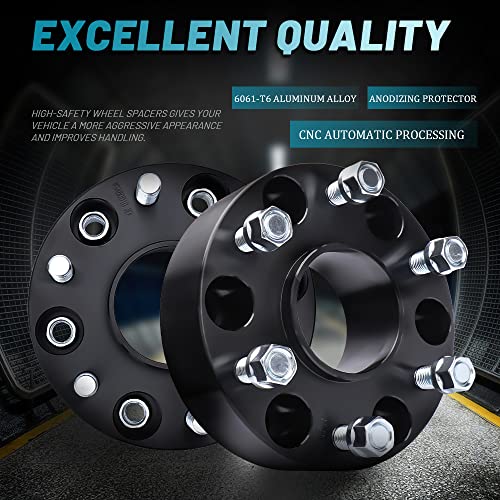IRONTEK Wheel Spacers 2 inch 6x139.7mm Hubcentric Spacers for Chevy GMC 6x5.5 14x1.5 Studs 78.1mm Hub Bore for Cadillac Escalade 99-24, for Chevrolet Silverado 1500/Tahoe 01-24, for GMC Yukon 4PCS - size: 2"|6x139.7|4PCS