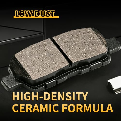 Ceramic Front and Rear Brake Pads Compatible with 2013 Infiniti JX35;2014-2020 Infiniti QX60;2013-2020 Nissan Pathfinder;2015-2020,2022-2025 Nissan Murano;2021 Murano(To 11/20)(D1649+D1288) - color: HZ1649+HZ1288