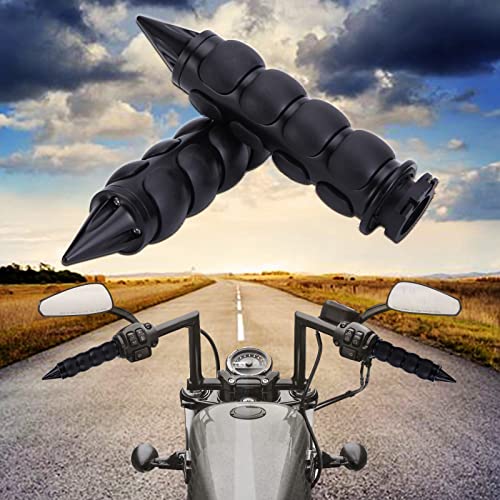 DREAMIZER Universal Motorcycle Hand Grips with Black Non-Slip Rubber for Harley Honda Yamaha Suzuki Kawasaki - color: Black#3
