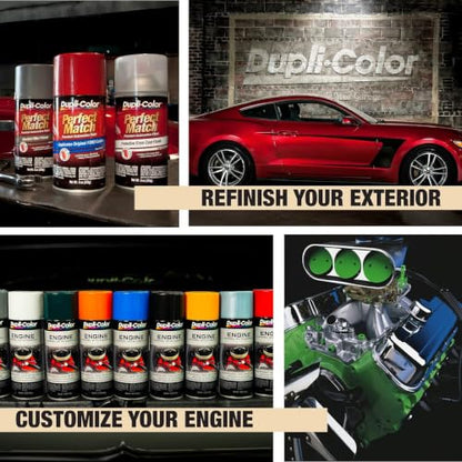 Dupli-Color Engine Paint with CERAMIC, Gloss, Aluminum, 12 oz - color: Aluminum, size: 12 Ounce (Pack of 1)