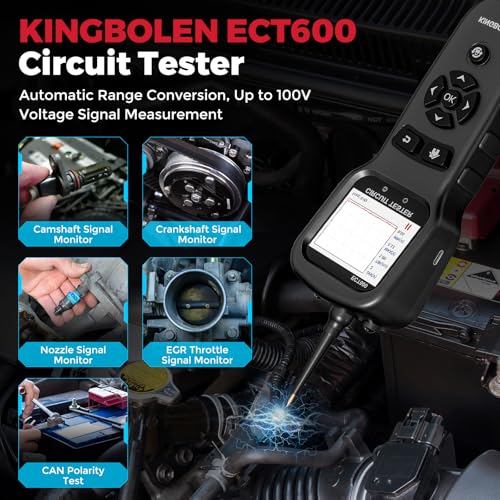 KINGBOLEN ECT600 Automotive Power Circuit Probe Tester with Inject Test 36'