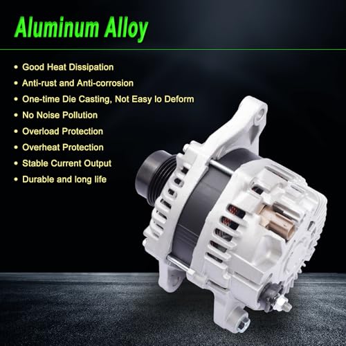 160 Amp Alternator Compatible with 2009-2020 Journey 2.4L L4 - size: 2009-2020 Journey 2.4L