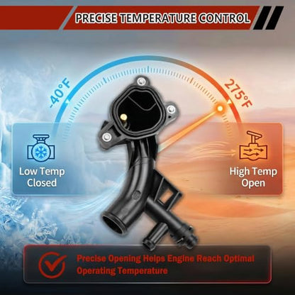 25193922 Engine Coolant Thermostat Housing For Chevy Cruze, Sonic, Trax - size: 902-846