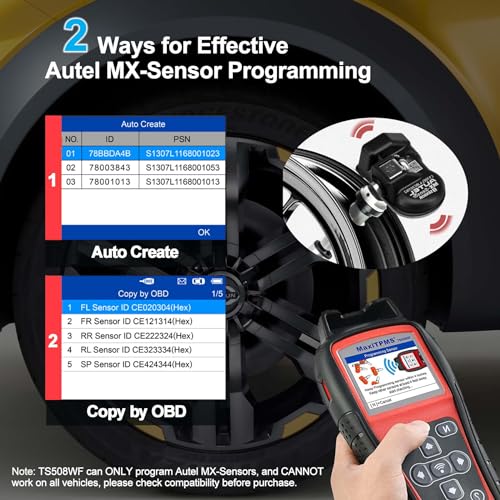 Autel MaxiTPMS TS508WF TPMS Programming Tool, WiFi Relearn & Reset
