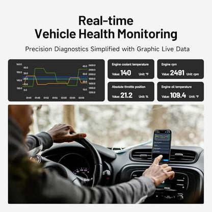 TOPDON Carpal OBD2 Scanner Bluetooth - All System Diagnostic Tool with AI