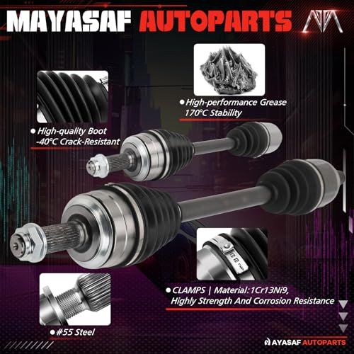 Front Left and Right CV Axle Shaft Assembly for Honda Accord 08-12 - size: 604250*1+604251*1
