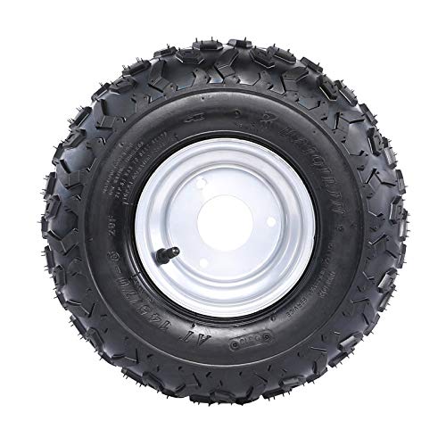 Set of 2 ATV Go Kart Tire 145/70-6 With Rim Tubeless 4PR - size: 2 pcs