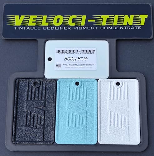 VelociTint Bedliner Pigment Concentrate 2oz Pouch for 2K Urethane Tintable Bed Liner 200+ Colors Available (Baby Blue) - color: Baby Blue