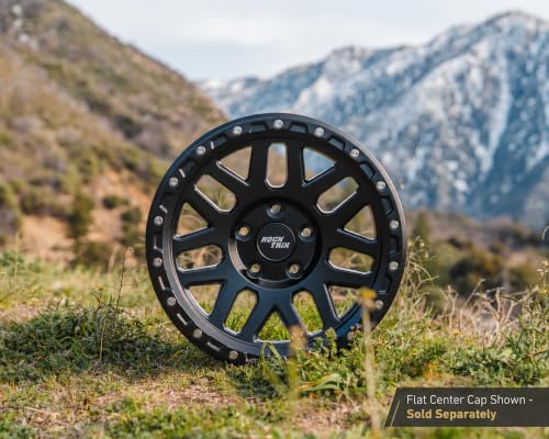 RockTrix RT110 18x9 Off-Road Wheels compatible with Toyota Tundra 2007-2021, Matte Black 5x150 Rims +12mm Offset for 33-35 Inch Tire Clearance, Fits Sequoia, Land Cruiser, And Fits Lexus LX570 - color: Matte Black, size: 18x9 +12mm offset
