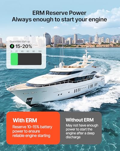VEVOR 12V 105Ah LiFePO4 Dual Purpose Battery, 1000CCA BCI Group 24 Deep Cycle & Starter Lithium Battery, Built-in Smart BMS, Automotive Start-Stop for RV, Marine, Trolling Motor, Car & Engine Starting - style: Group 24 105Ah 1000CCA