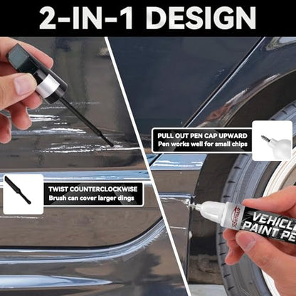 Matte Black Touch Up Paint for Cars, Universal and Color Accurate Automotive Scratch Repair Pen, Lasting Auto Scratch Remover, Quick Drying, Weather Resistant, Easy to Use, Versatile Use - color: Matte Black