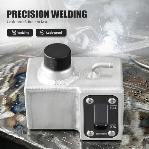 NICECNC Cooling Reservoir Expansion Tank Aluminum, Black - color: Black