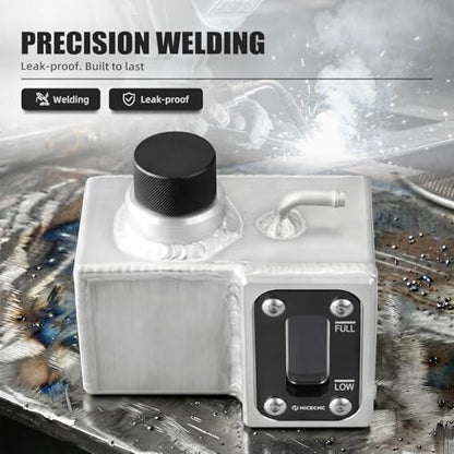 NICECNC Cooling Reservoir Expansion Tank Aluminum, Black - color: Black
