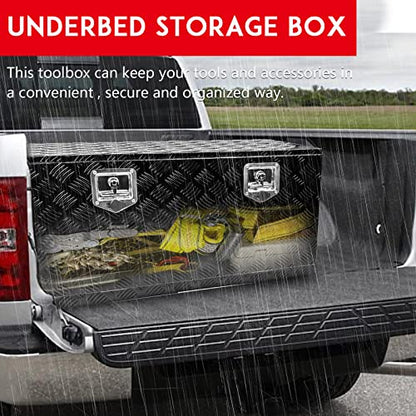36" x 18" x 18" Truck Tool Box Pickup Truck Bed Toolbox Heavy Duty - color: Black, size: 36" x 18" x 18"