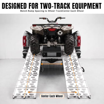 Loading Ramps for Pickup Trucks, 7.5 ft Aluminum ATV Ramps, 2 Pack - size: 2 Pack - 1500 lb