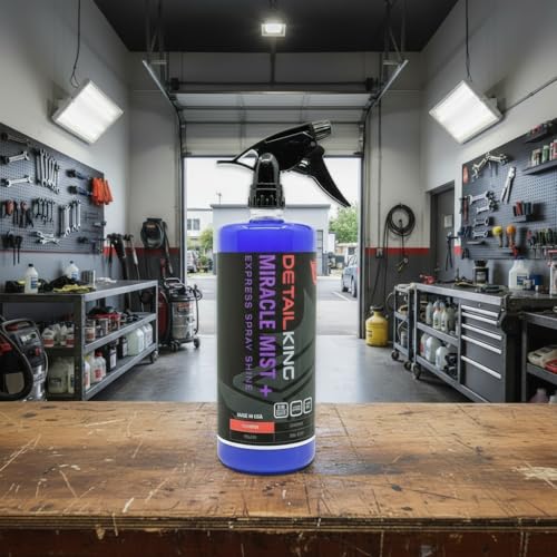 Detail King Miracle Mist+ Car Cleaning Spray Wax for Waterless Car Wash - Car Window Cleaner - Safe on all Surfaces - 32 Oz - size: 32 Fl Oz (Pack of 1)