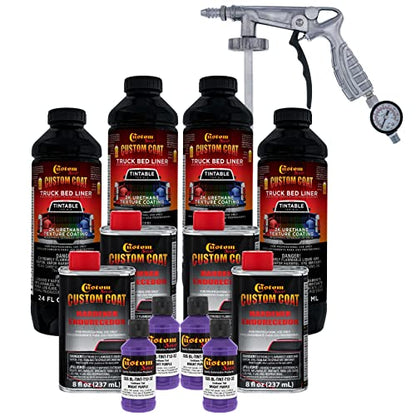 Custom Coat GM White 1 Gallon Spray-On Urethane Truck Bed Liner Kit - color: Bright Purple, size: 1 Gallon Kit with Gun
