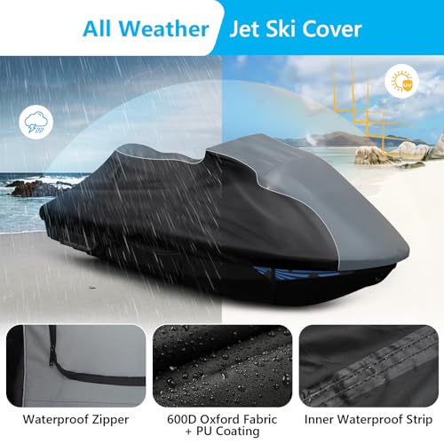 Jet Ski Cover for Sea-doo Spark 2up/Spark Trixx 2up 2014-2024 Waterproof - size: For Sea-doo Spark 2up Spark Trixx 2up 2014-2024