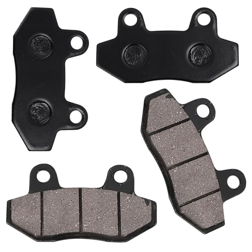 Mokuo Motorcycle Brake Pads in Metal Material Compatible with Chinese GY6 50cc 150cc Engine Scooter Mopeds Jonway (Model A-4pcs) - style: Model A-4pcs